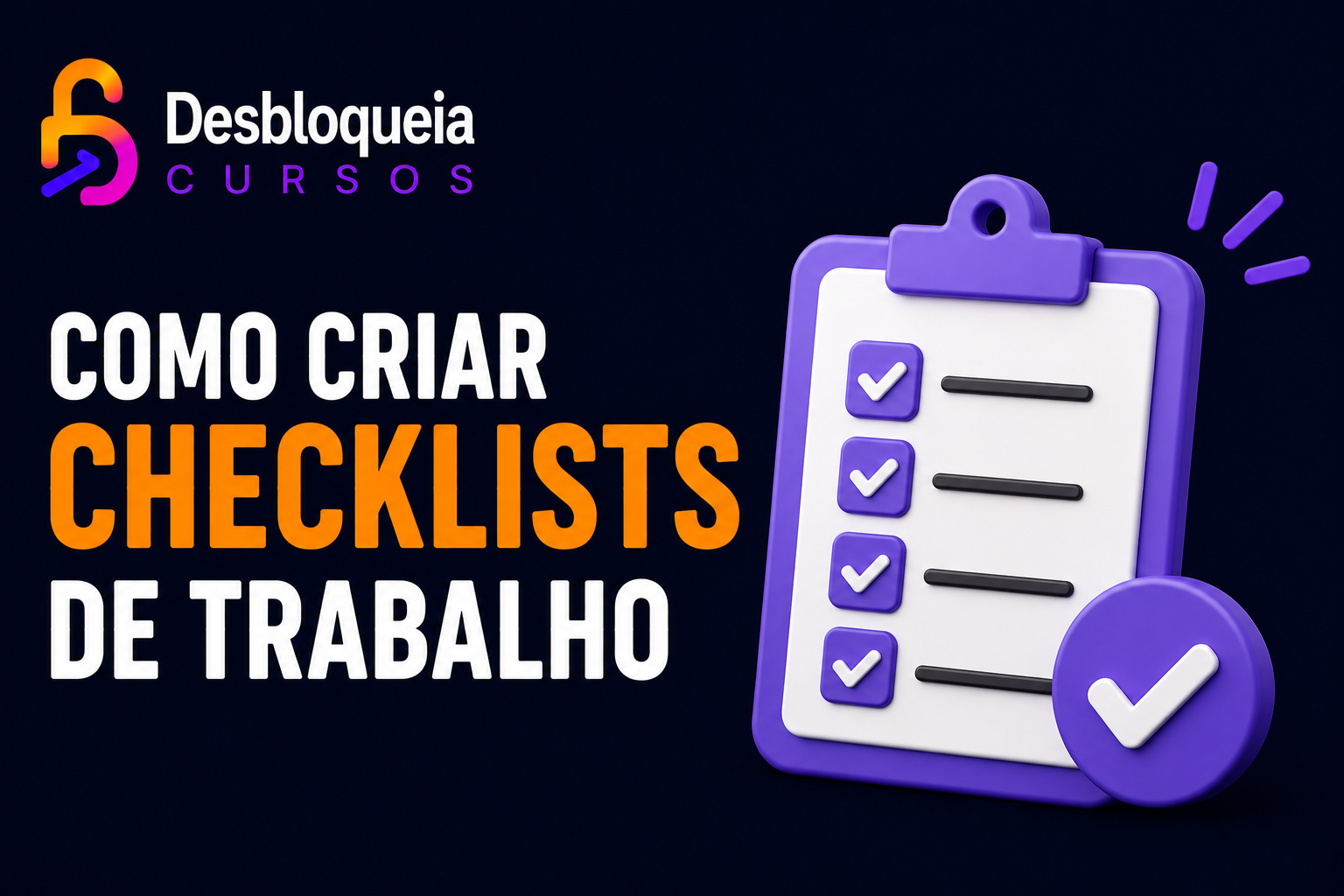 Como criar checklists de trabalho
